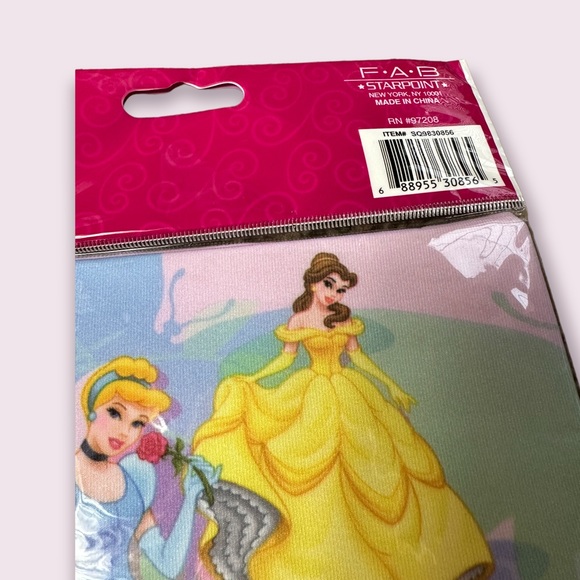 Disney Princess Stretchable Fabric Book Cover Ariel Rupunzel Snow White Belle - Picture 4 of 4